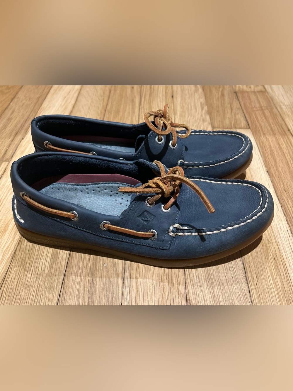 Men's Sperry Top Sider Leather Boat Shoes 7.5